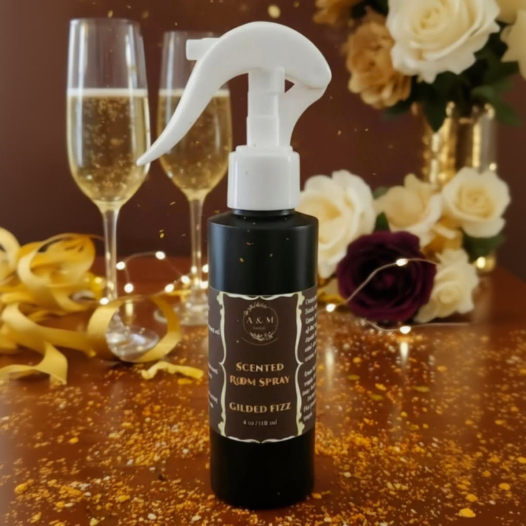 Gilded Fizz: Sparkling and Fruity Room Spray