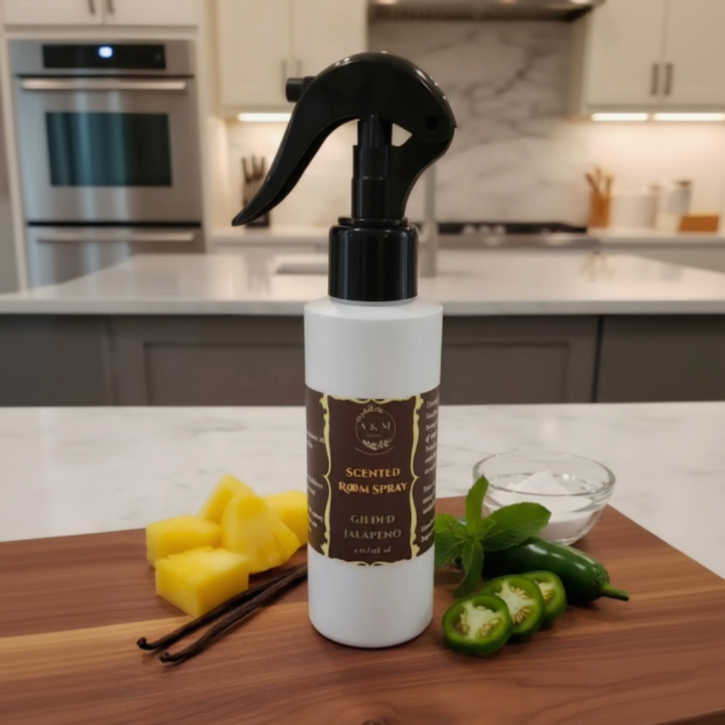 Gilded Jalapeño: Spicy, Fruity Room Spray