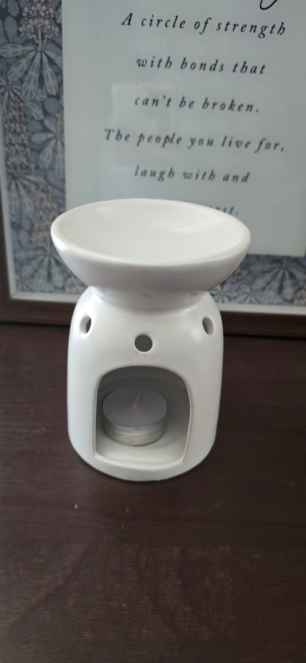 Ceramic Wax Warmer and Tealight Starter Set (White)